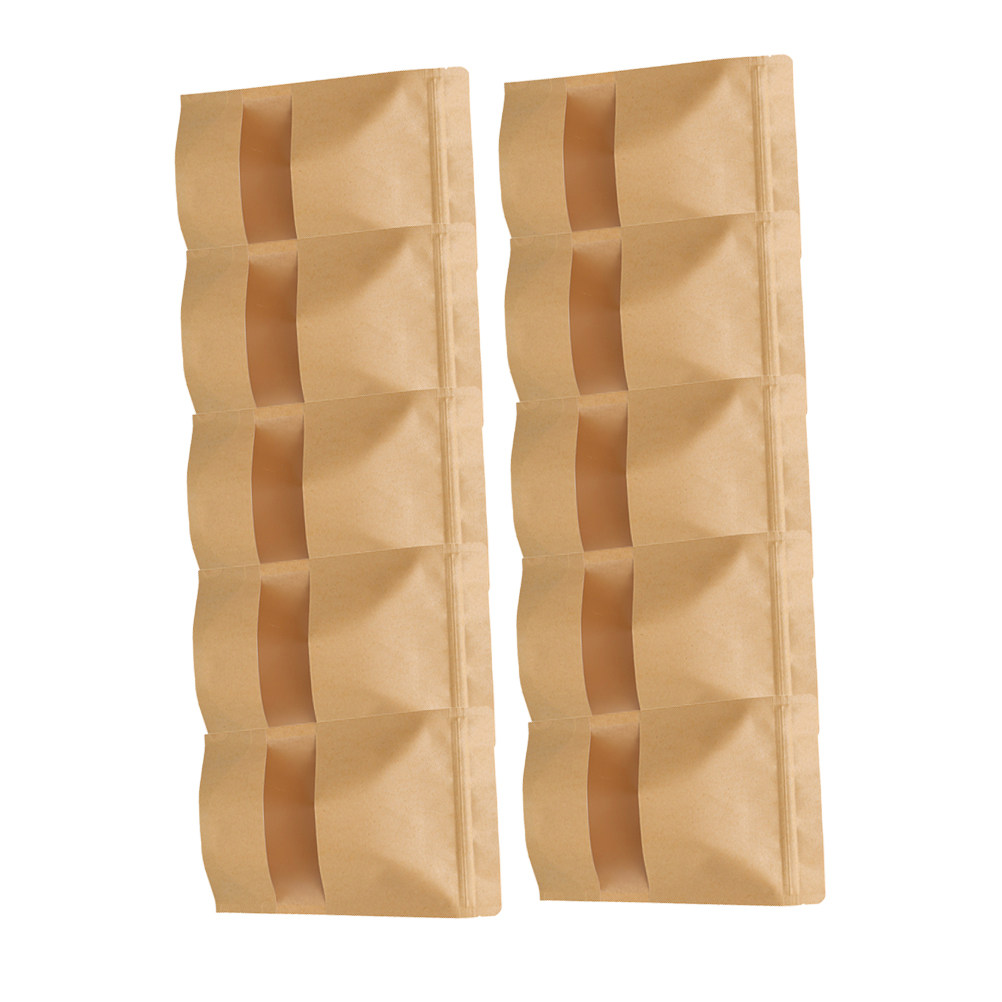 Food In Snacks - 50Pcs Food Storage Kraft Paper Bags