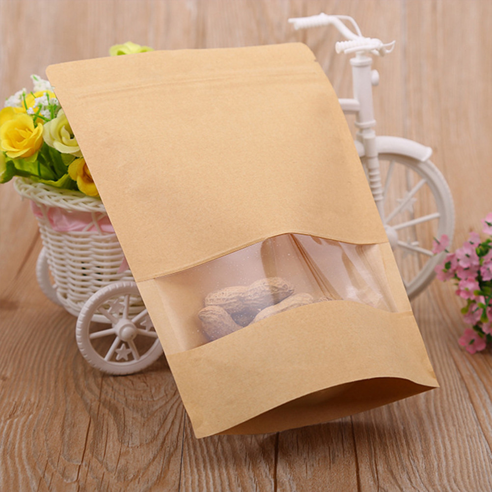 50Pcs Food Grade Kraft Stand U - огляд і ціна Food In Snacks