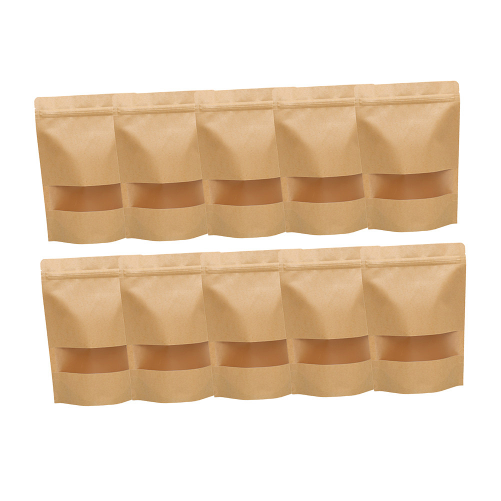 50Pcs Food Grade Kraft Stand U - огляд і ціна Food In Snacks