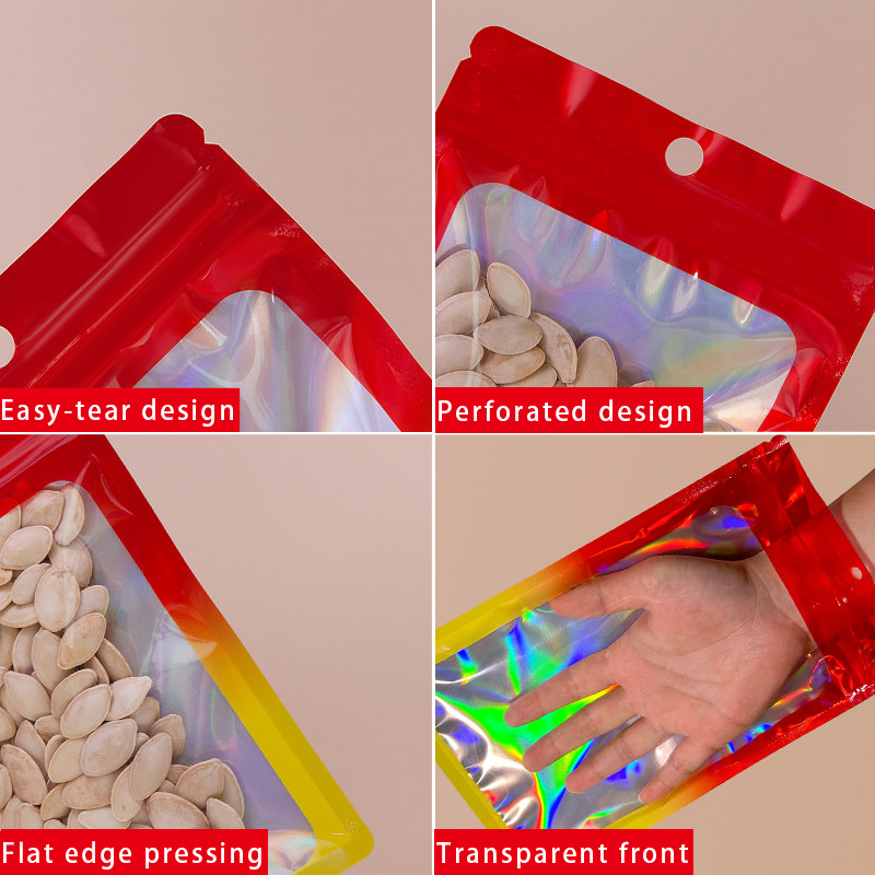 Holographic Color Square Zippe - огляд і ціна Food In Snacks